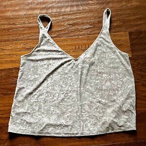 H&M - Ivory/Cream Velvet Tank Top